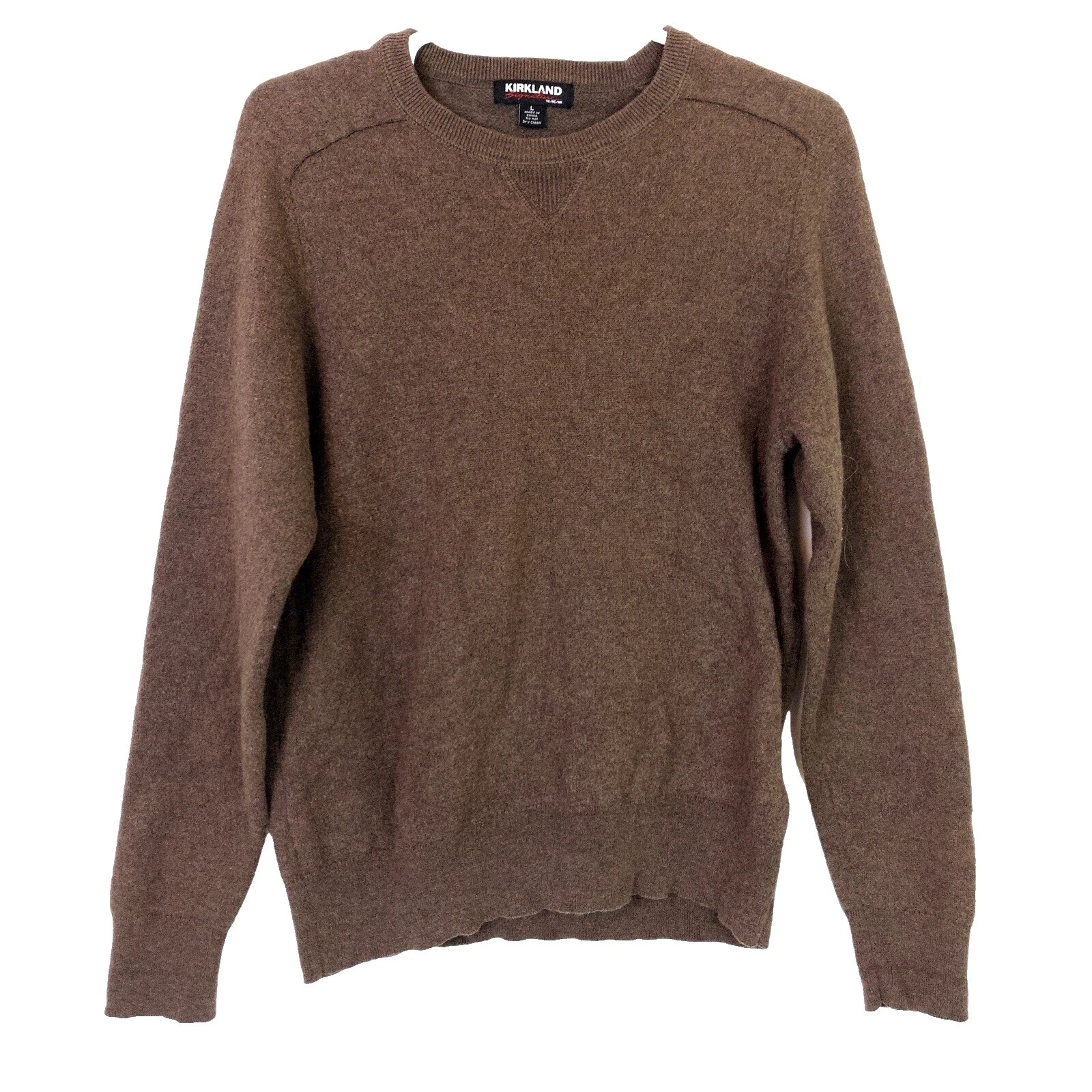 Kirkland Signature Brown Wool Sweaters for Men