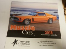Muscle Cars Official 2015 Appointment Calendar Featuring Different Cars