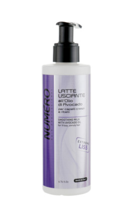 Brelil Numero Smoothing Milk for Smoothing Hair, Avocado Oil 6.7 fl.oz.