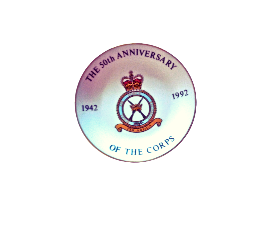 vtg Plate The 50th Anniversary Of The Corps For R.A.F.