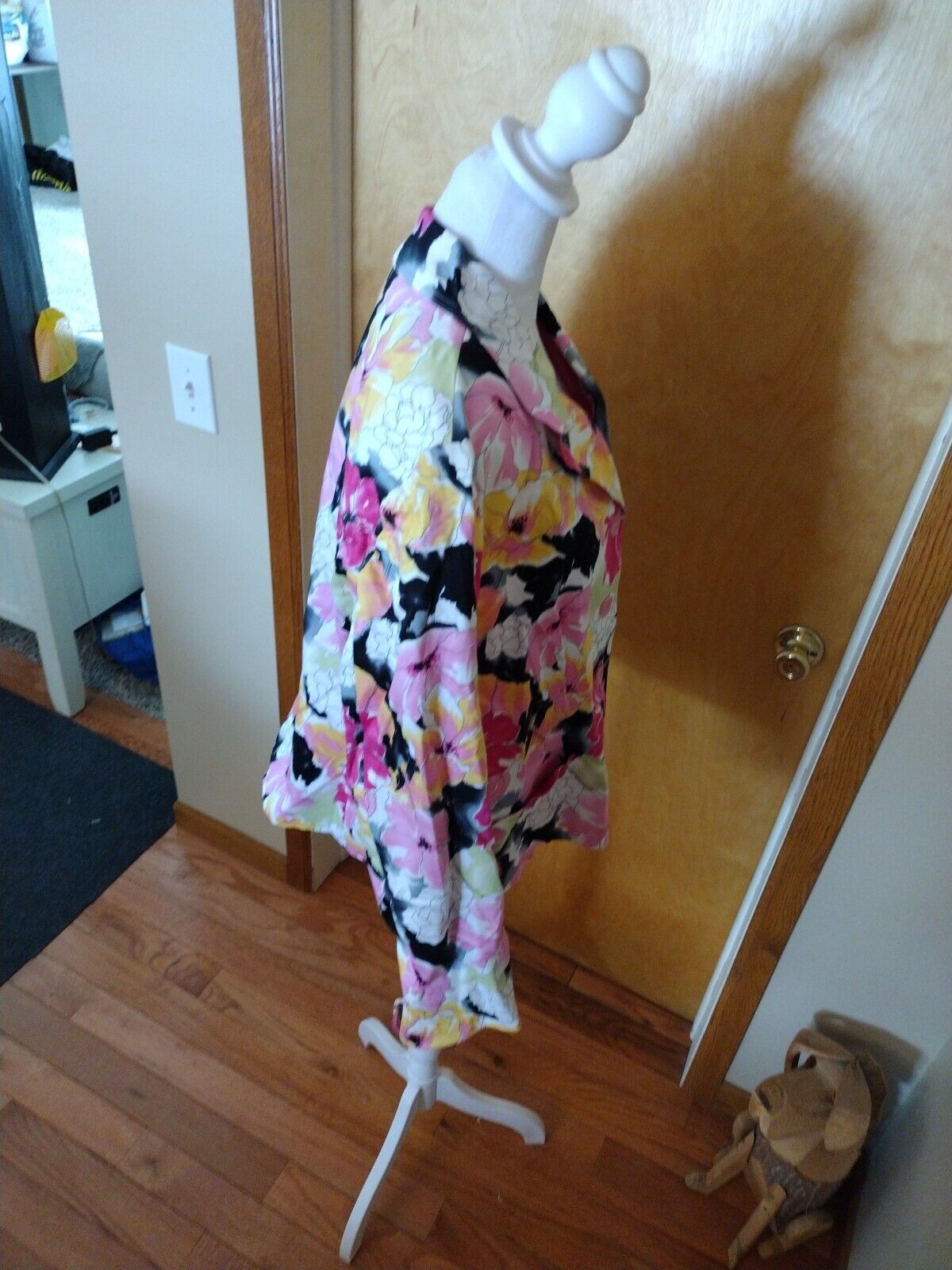 Laura Scott Jacket Women's Size 18 Floral Pink Ye… - image 12
