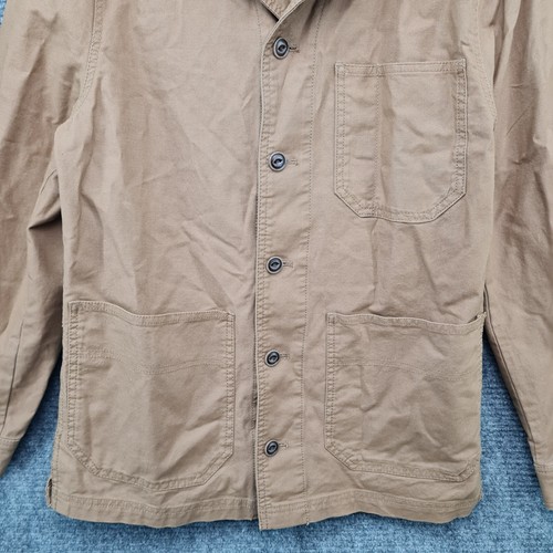 Camisa Good Fellow Tejida Tarea Para Hombre Talla S Dorada Canela Botones Frontal Nueva con Etiquetas - Imagen 5 de 18