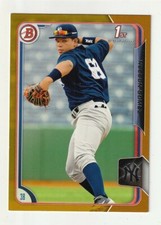 nelson gomez 2015 1st bowman gold 17/50 yankees