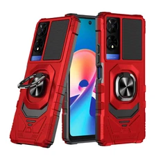 For TCL 50 SE/50 XE 5G Case Shockproof Magnet Ring Phone Cover w/ 2 Type C Cable