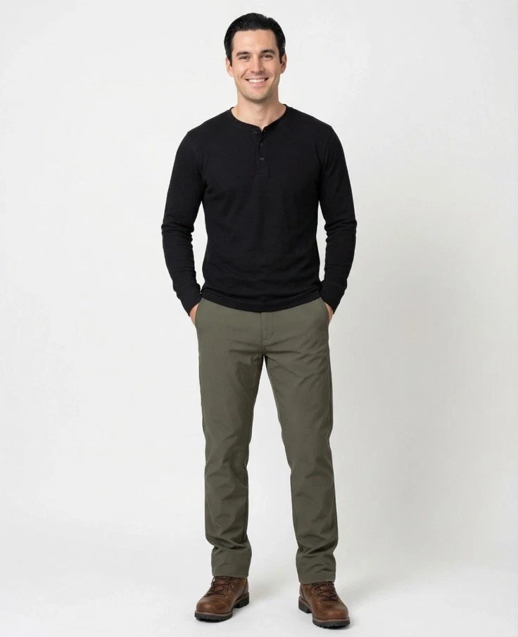 Gerry Men’s Water Resistant Fleece Lined Pants Lightweight Green Color SZ 38x30