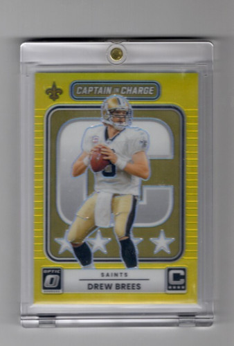 Drew Brees [Gold] #8 2025 Panini Donruss Optic Captain in Charge card