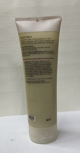 Bath & Body Works Pleasures Sun Ripened Rasberry Creamy Body Wash 8 oz - Picture 3 of 3