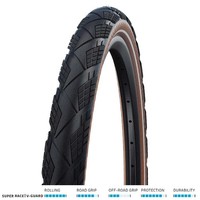 "Schwalbe Marathon Efficiency Super Race V-Guard Folding Tyre 55-622 (28\" X 2.15)"