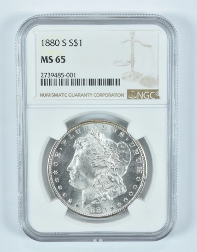 1880-S Morgan Silver Dollar MS65 NGC Brown Label *2068