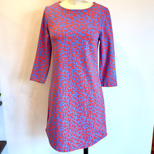 Mahi Gold Bimini Dress-XS-3/4 Sleeve-Pink/Blue Cheetah Print-Stretch ResortWear