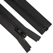 2pcs 5 19 Inch Separating Jacket Zippers For Sewing Coats Jacket Zipper Blac...