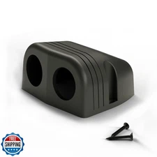 DAMAVO 12V USB Outlet Panel - 2 Hole Socket for RV, Boat, ATV, Motorcycle, Ma