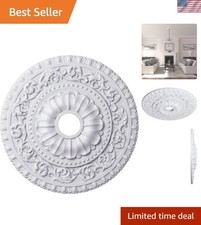 23.5" Round Ceiling Medallion - Easy Installation & Moisture Resistant