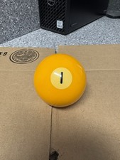 Vintage Billiard Ball Solid Number 1 Replacement 2 Inch