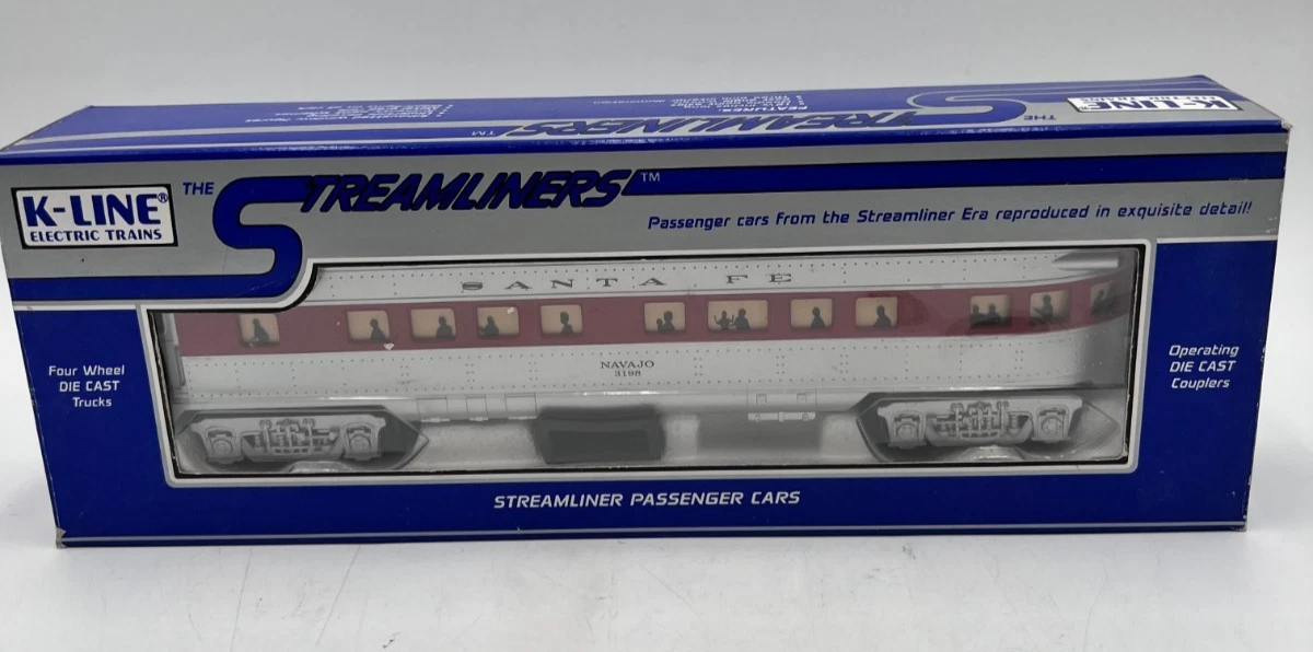 K-Line O with Vintage Plastic Model Railroad Passenger Cars for