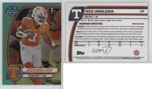 2024 Bowman U Chrome Aqua Refractor /299 Nico Iamaleava #139