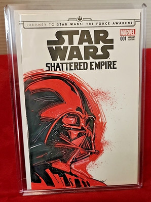 Star Wars Shattered Empire Darth Vader Original Art Sketch Matthew Waite w/ COA