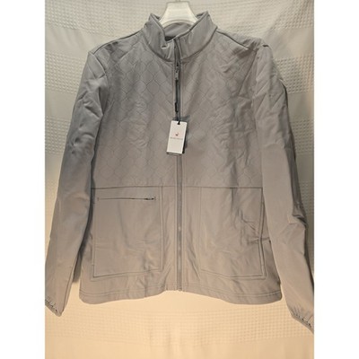 Michael Rouen Mens Raincoat Jacket Zipper Pockets Lightweight Softshell SZ L s2