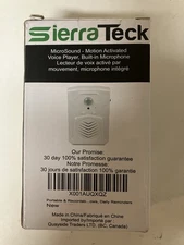 Replaceable Voice PIR Motion Activated Welcome Doorbell Sierrateck Microsound