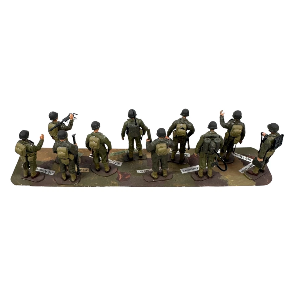 Vintage Plastic Army Soldiers Miniature Model Figures Military Scene Collectable - Image 3 of 4