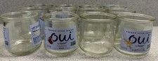 Lot of 12 Empty OUI Yogurt 5oz GLASS JARS 5oz each one