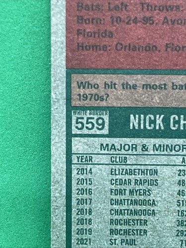 Heritage High Number Nick Gordon Green Border #559 2024 - Imagen 3 de 3
