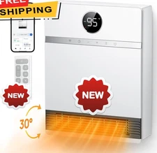Calefactor de pared inteligente, IP24, calefactor eléctrico PTC para interiores,