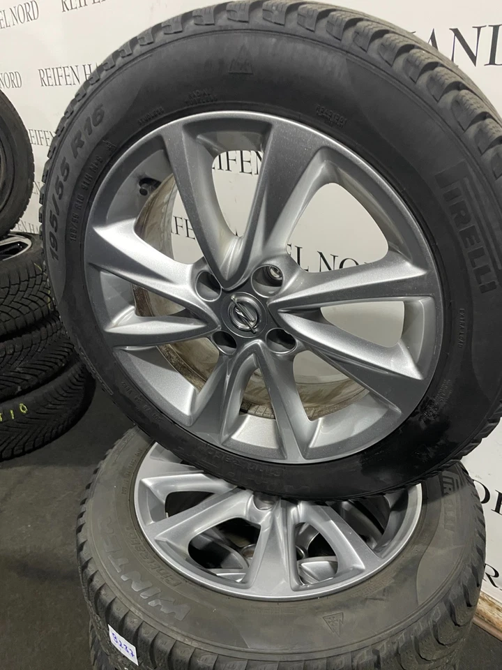 4x Orgi. Opel Corsa F Kompletträder Winter Alu-Felgen 6,5x 16zoll 4x108 ET38 J - Bild 2 von 4