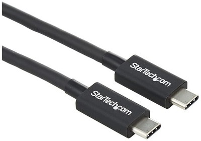 StarTech.com 2m (6.6ft) Passive Thunderbolt 3 Cable, 20Gbps, 100W PD, 4K Video, 
