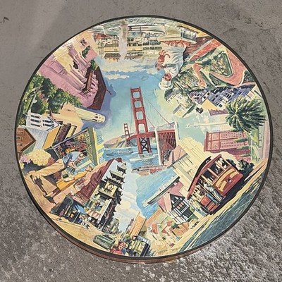 Springbok Jigsaw Puzzle San Francisco 1965 Circular 20 1/4  Missing Pieces