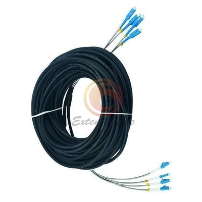 30M Field Outdoor LC UPC-SC UPC 4 9/125 Single Mode Fiber Patch Cord #zc