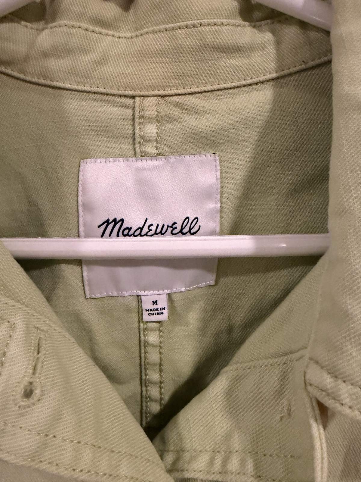 Madewell Women's Light Green Basic Jacket Button … - image 5