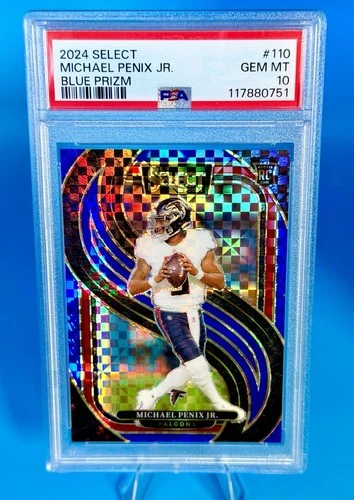 2024 Panini Select - Premier Level Michael Penix Jr. #110 Blue Prizm /175 (RC)