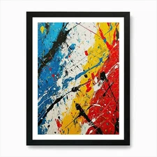 Abstract Painting, Pop-Up Series Ar Framed Wall Art Poster Canvas Print Picture