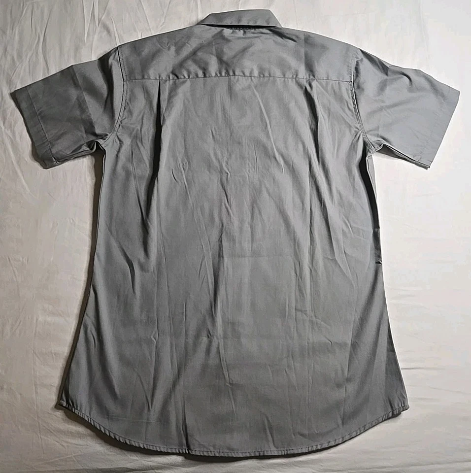 United Airlines Cintas Work Shirt Mens Gray S-Sleeve Button Up Size XS 40W×27L - Image 2 of 4