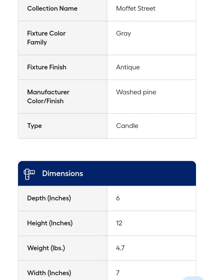 Arandela de parede Generation Lighting Moffet Street 7 polegadas com 1 cinza antigo claro rústico - Imagem 3 de 3