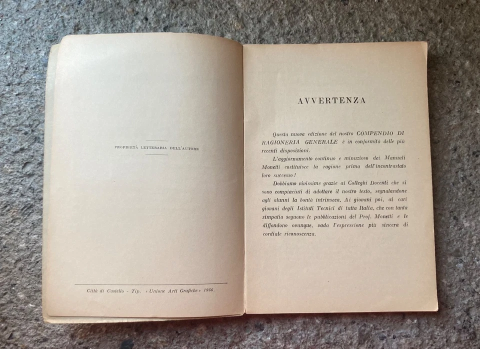 RAGIONERIA GENERALE PARTE 2 UGO MONETTI RIVISTA ITALIANA DI RAGIONERIA. - Immagine 2 di 2