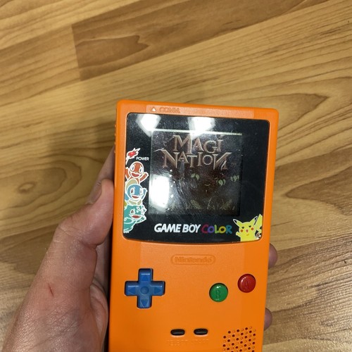 Nintendo Game Boy Color Pokemon Center 3rd Anniversary Edition- Orange Working - Picture 16 of 17