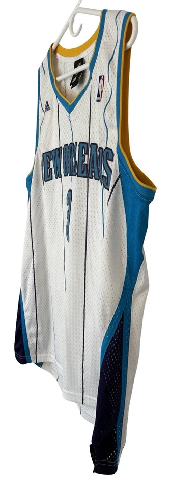 VTG Adidas #3 Chris Paul CP3 Basketball Jersey Mens XL NBA New Orleans Hornets* - Image 3 of 4