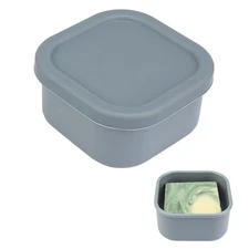 Square Travel Soap Case, Bar Soap Holder for Dr Squatch, Silicone Soap Case w...