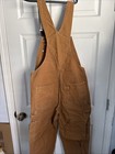 Carhartt Men's Bib Overall, Medium - Canvas Unlined Brown (34x34) — photo 7