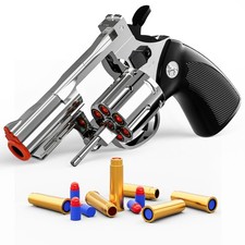 Toy Gun Foam Blaster Soft Bullet Toy Revolver,Can fire Sponge Bullets,with 40...