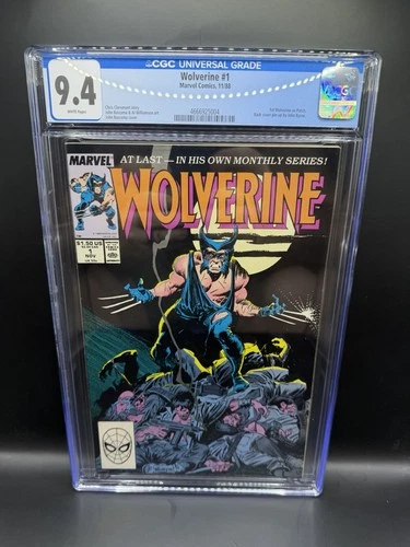 Wolverine #1 CGC Graded 9.4 WHITE Pages (Marvel Comics November 1988)