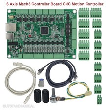 Scheda Controller Mach3 6 Assi CNC Motion Controller Supporto USB + Ethernet ot25 