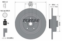 2Er-Set 2Er Set Bremsscheibe Textar 92159803 Renault 402021651R Renault 43202594
