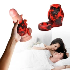 Penis Sex Toys for Men, Cock Sleeve Girth Enchancer with Ball Strap, Large Penis