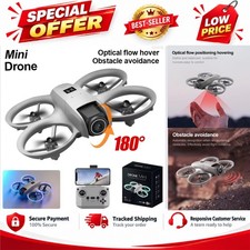 Mini Drone Plegable con Cámara 4K, Luces LED, Posicionamiento Óptico de Flujo RC