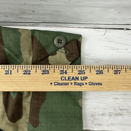 NWT US Army Jacket Mens Medium Long Woodland Camo Hot Weather Coat Canvas - Picture 11 of 13