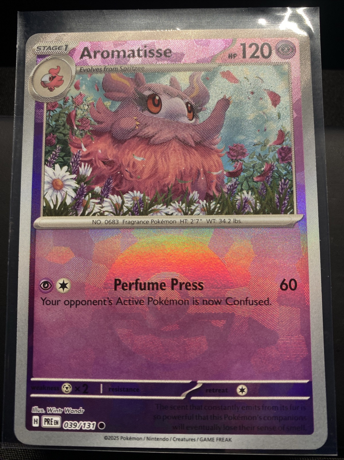 Aromatisse 039/131 Poke Ball Prismatic Evolutions Pokémon TCG Mint NM