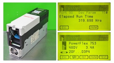 Low Run Hours Allen-Bradley 20F11RD3P4AA0NNNNN PowerFlex 753  2 HP FRN: 12.001